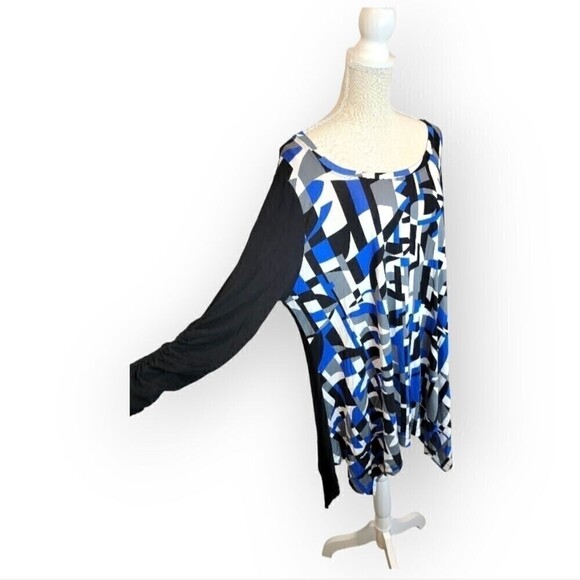 New Context Black & Blue Tunic 1X - Picture 4 of 4